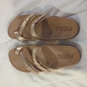 Mad Love Gold Sandals